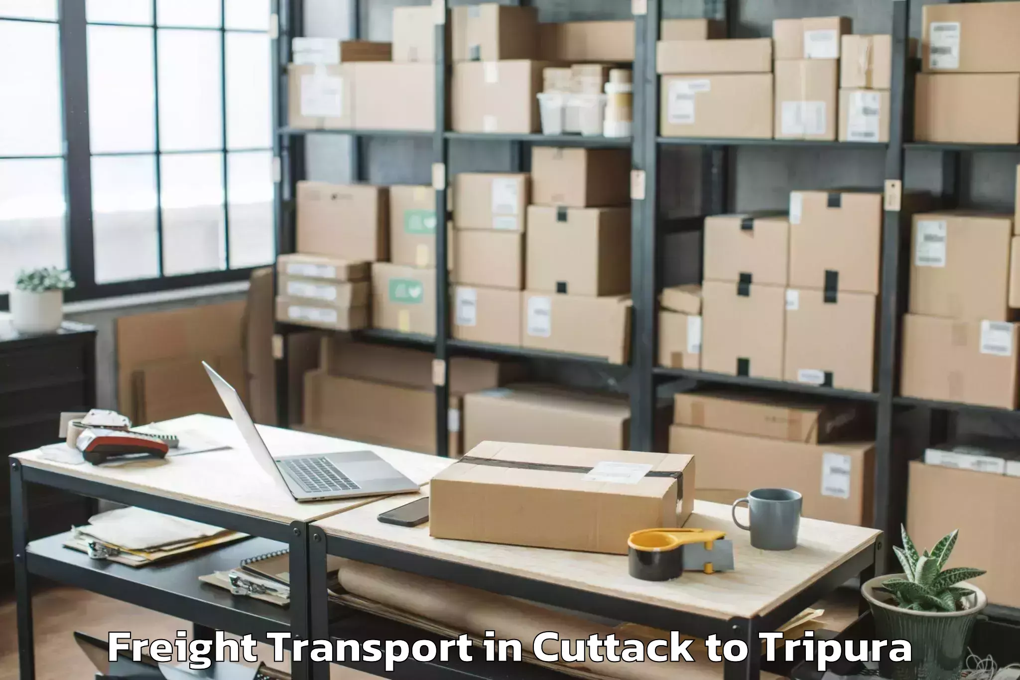 Hassle-Free Cuttack to Udaipur Tripura Freight Transport